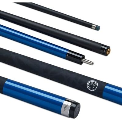 POWERGLIDE Emanate Carbon Pool Cue 10mm Pro Taper Blue POWERGLIDE Emanate Carbon Pool Cue 10mm Pro Taper Blue