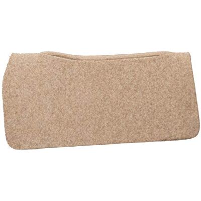 Weaver Equine 32" x 32" Contoured Wool Blend Felt Horse Saddle Pad Liner, Shock Absorbing Protective Western Saddle Pad, Durable Equine Supplies, Tan Weaver Equine 32" x 32" Contoured Wool Blend Felt Horse Saddle Pad Liner, Shock Absorbing Protective Western Saddle Pad, Durable Equine Supplies, Tan