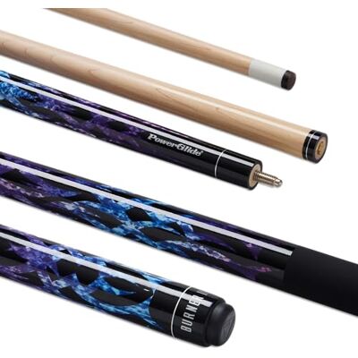 POWERGLIDE Burner II Pool Cue 13mm Maple Shaft Matt Grip POWERGLIDE Burner II Pool Cue 13mm Maple Shaft Matt Grip