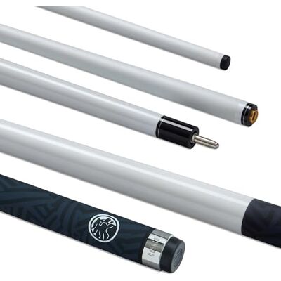POWERGLIDE Quanta Carbon Pool Cue 13mm Super Straight Taper White POWERGLIDE Quanta Carbon Pool Cue 13mm Super Straight Taper White