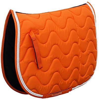 Rhinegold Wave Saddle Pad-Pony-Tangerine Rhinegold Wave Saddle Pad-Pony-Tangerine