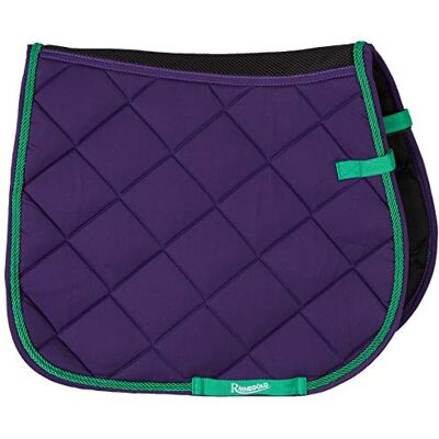 Rhinegold Unisex's 416-C-PURP Elite Carnival Saddle Pad, Purple, Cob Rhinegold Unisex's 416-C-PURP Elite Carnival Saddle Pad, Purple, Cob