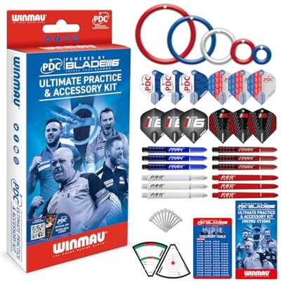 WINMAU PDC Ultimate Darts Practice and Accessory Kit WINMAU PDC Ultimate Darts Practice and Accessory Kit