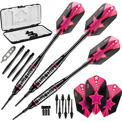 Viper by GLD Products Viper Vanity Soft Tip Darts with Storage/Travel Case: Dart Diva, 16 Grams Viper by GLD Products Viper Vanity Soft Tip Darts with Storage/Travel Case: Dart Diva, 16 Grams