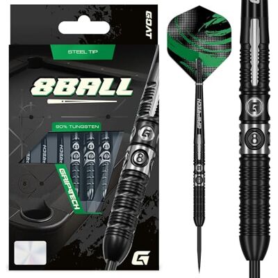 GOAT GREATEST OF ALL TIME GOAT 8Ball Steel Tip Darts 90% Tungsten Multiple Weights (22, Grams) GOAT GREATEST OF ALL TIME GOAT 8Ball Steel Tip Darts 90% Tungsten Multiple Weights (22, Grams)