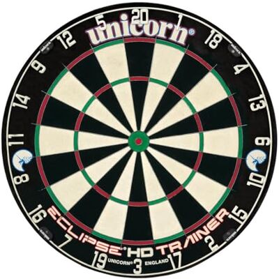 Unicorn Practice Dartboard Darts Board Eclipse HD Trainer Slim Doubles & Trebles Sisal Bristle Unicorn Practice Dartboard Darts Board Eclipse HD Trainer Slim Doubles & Trebles Sisal Bristle