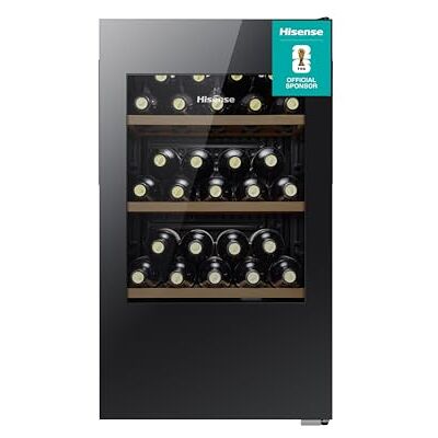Hisense RW12D4NWG0 93 Litre 30 Bottles Freestanding Undercounter Wine Fridge Cabinet with Digital Touch Control Hisense RW12D4NWG0 93 Litre 30 Bottles Freestanding Undercounter Wine Fridge Cabinet with Digital Touch Control