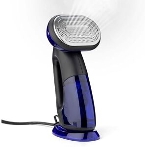 Conair 2-in-1 Handheld Clothes Steamer and Iron, Large 250ml detachable water tank, Rapid 10 second heat up, Garment Steamer, Black/Blue, GS108U, UK PLUG Conair 2-in-1 Handheld Clothes Steamer and Iron, Large 250ml detachable water tank, Rapid 10 second heat up, Garment Steamer, Black/Blue, GS108U, UK PLUG