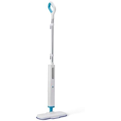 Amazon Basics Steam Mop for Hard Floor Cleaning with 450ml Tank, 6m Cord, 3 Washable Pads, White Amazon Basics Steam Mop for Hard Floor Cleaning with 450ml Tank, 6m Cord, 3 Washable Pads, White