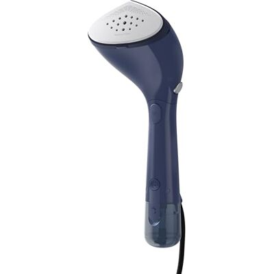 Philips 7000 Series Handheld Garment Steamer — Ready to use in seconds; Powerful 1500W Steam (28 g/min); 100 ml Tank — Storage Pouch — Deep Azur — STH7020/20 Philips 7000 Series Handheld Garment Steamer — Ready to use in seconds; Powerful 1500W Steam (28 g/min); 100 ml Tank — Storage Pouch — Deep Azur — STH7020/20