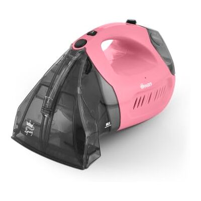 Swan TV’s Queen of Clean Handheld Carpet Cleaner with 5m Power Cord, 480ml Water Tank, 500W, Pink, SC18410QOCN Swan TV’s Queen of Clean Handheld Carpet Cleaner with 5m Power Cord, 480ml Water Tank, 500W, Pink, SC18410QOCN