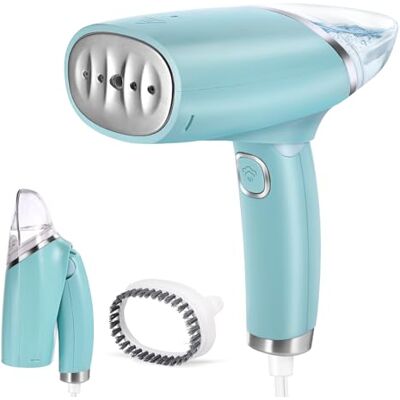 Lychico 1000w Clothes Steamer, Travel Handheld Steamer, Detachable 100ml Water Tank, 25S Fast Heat-up for Wrinkle Removal, Foldable, Portable Compact Design for Home, Office & Travel, Green Lychico 1000w Clothes Steamer, Travel Handheld Steamer, Detachable 100ml Water Tank, 25S Fast Heat-up for Wrinkle Removal, Foldable, Portable Compact Design for Home, Office & Travel, Green