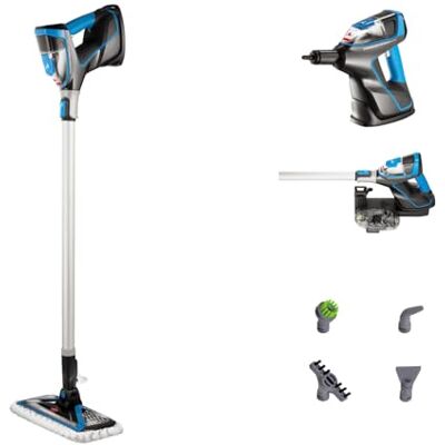 BISSELL PowerFresh Slim Steam, 3-in-1 Steam Cleaner, Lightweight, 2234E Converts from floor steamer to handheld steamer, tools included, 1500W, 1.86kg BISSELL PowerFresh Slim Steam, 3-in-1 Steam Cleaner, Lightweight, 2234E Converts from floor steamer to handheld steamer, tools included, 1500W, 1.86kg