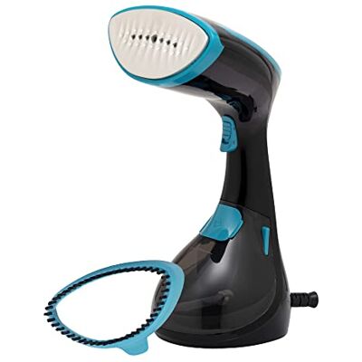 Black & Decker BXGS22007GB Linen Care 1600W Garment Steamer, Black and Aqua Black & Decker BXGS22007GB Linen Care 1600W Garment Steamer, Black and Aqua