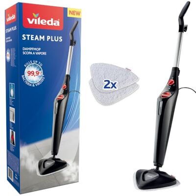 Vileda Steam Mop Plus Fast Heating Floor Steamer for Hygienic Cleaning Vileda Steam Mop Plus Fast Heating Floor Steamer for Hygienic Cleaning