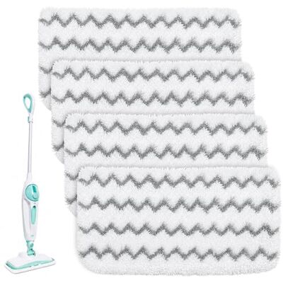 Admygo 4 Pack Reusable Steam Mop Pads compatible with Shark Steam Mop S1000 S1000A S1000C S1000WM S1001C S1000UK S2001UK, Steam Mop Replacement Pads for Shark Steamer Replacement Pads Admygo 4 Pack Reusable Steam Mop Pads compatible with Shark Steam Mop S1000 S1000A S1000C S1000WM S1001C S1000UK S2001UK, Steam Mop Replacement Pads for Shark Steamer Replacement Pads