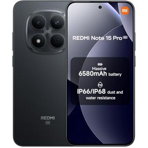 Xiaomi Redmi Note 15 Pro 5G, Smartphone 8+256 GB, Massive 6580mAh Battery, IP66/IP68, New 200MP Camera, 6.83" AMOLED Display, Black, Warranty 2 years, Charger Not Included Xiaomi Redmi Note 15 Pro 5G, Smartphone 8+256 GB, Massive 6580mAh Battery, IP66/IP68, New 200MP Camera, 6.83" AMOLED Display, Black, Warranty 2 years, Charger Not Included