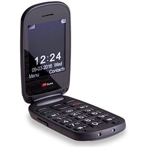 TTfone - Lunar - Big Button Flip - Black - Mobile Phone TTfone - Lunar - Big Button Flip - Black - Mobile Phone
