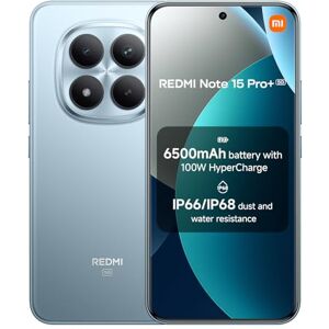 Xiaomi Redmi Note 15 Pro+ 5G, Smartphone 8+256 GB, Massive 6500mAh Battery, IP66/IP68, New 200MP Camera, 6.83" AMOLED Display, Glacier Blue, Warranty 2 years, Charger Not Included Xiaomi Redmi Note 15 Pro+ 5G, Smartphone 8+256 GB, Massive 6500mAh Battery, IP66/IP68, New 200MP Camera, 6.83" AMOLED Display, Glacier Blue, Warranty 2 years, Charger Not Included