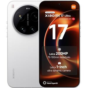 Xiaomi 17 Ultra, Smartphone 16+512 GB, Leica 200MP 75–100mm Telephoto, LOFIC HDR Techonology, HyperAI, White, Manufacturer warranty 2 years + 1 year extra, Charger Not Included Xiaomi 17 Ultra, Smartphone 16+512 GB, Leica 200MP 75–100mm Telephoto, LOFIC HDR Techonology, HyperAI, White, Manufacturer warranty 2 years + 1 year extra, Charger Not Included