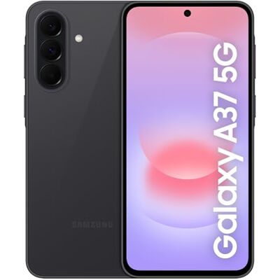 SAMSUNG Galaxy A37 5G, Slim Smartphone, Awesome Intelligence Features, 6GB, 128GB Storage, 50MP Wide-Angle Camera, Up To 2-Day Runtime, Awesome Charcoal, 3 Year Extended Warranty (UK Version) SAMSUNG Galaxy A37 5G, Slim Smartphone, Awesome Intelligence Features, 6GB, 128GB Storage, 50MP Wide-Angle Camera, Up To 2-Day Runtime, Awesome Charcoal, 3 Year Extended Warranty (UK Version)