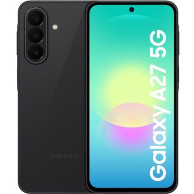 SAMSUNG Galaxy A27 Smartphone, 128GB Black Circle to Search, Object Eraser, 50MP Camera, IP64, 5000 mAh Battery, 6x OS upgrades, 3 Year Warranty (UK Version) SAMSUNG Galaxy A27 Smartphone, 128GB Black Circle to Search, Object Eraser, 50MP Camera, IP64, 5000 mAh Battery, 6x OS upgrades, 3 Year Warranty (UK Version)