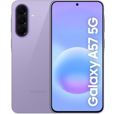 SAMSUNG Galaxy A57 5G, Slim Smartphone, Awesome Intelligence Features, 8GB, 256GB Storage, 50MP Wide-Angle Camera, Up To 2-Day Runtime, Awesome Lilac, 3 Year Extended Warranty (UK Version) SAMSUNG Galaxy A57 5G, Slim Smartphone, Awesome Intelligence Features, 8GB, 256GB Storage, 50MP Wide-Angle Camera, Up To 2-Day Runtime, Awesome Lilac, 3 Year Extended Warranty (UK Version)
