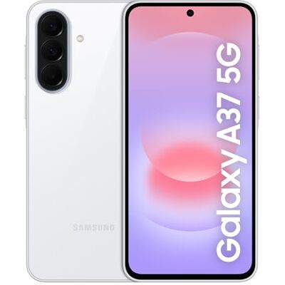 SAMSUNG Galaxy A37 5G, Slim Smartphone, Awesome Intelligence Features, 8GB, 256 GB Storage, 50MP Wide-Angle Camera, Up To 2-Day Runtime, Awesome White, 3 Year Extended Warranty SAMSUNG Galaxy A37 5G, Slim Smartphone, Awesome Intelligence Features, 8GB, 256 GB Storage, 50MP Wide-Angle Camera, Up To 2-Day Runtime, Awesome White, 3 Year Extended Warranty