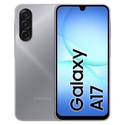 SAMSUNG Galaxy A17 4G, AI Smartphone, Slim 7.5mm Frame, Large Screen Unlocked Phone, 50MP Camera, 128GB Storage, 4GB Memory, 5000 mAh Battery, Grey, 3 Year Extended Warranty (UK Version) SAMSUNG Galaxy A17 4G, AI Smartphone, Slim 7.5mm Frame, Large Screen Unlocked Phone, 50MP Camera, 128GB Storage, 4GB Memory, 5000 mAh Battery, Grey, 3 Year Extended Warranty (UK Version)