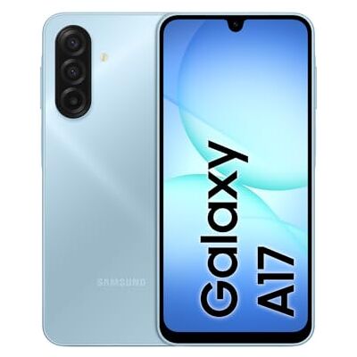 SAMSUNG Galaxy A17 4G, AI Smartphone, Slim 7.5mm Frame, Large Screen Unlocked Phone, 50MP Camera, 128GB Storage, 4GB Memory, 5000 mAh Battery, Light Blue, 3 Year Extended Warranty (UK Version) SAMSUNG Galaxy A17 4G, AI Smartphone, Slim 7.5mm Frame, Large Screen Unlocked Phone, 50MP Camera, 128GB Storage, 4GB Memory, 5000 mAh Battery, Light Blue, 3 Year Extended Warranty (UK Version)