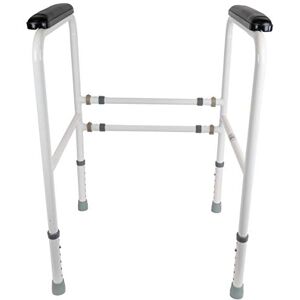 Homecraft Toilet Support Frame, Adjustable Bathroom Safety Support Frame for Elderly, Handicapped and Disabled Users, Home and Clinic Use Homecraft Toilet Support Frame, Adjustable Bathroom Safety Support Frame for Elderly, Handicapped and Disabled Users, Home and Clinic Use