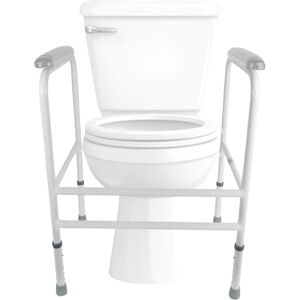 Homecraft Adjustable Toilet Surround Frame – Height Adjustable Steel Grab Rail – Non Slip Bathroom Safety Support for Elderly and Disabled – Pre Assembled Mobility Aid – Without Floor Fixing Feet Homecraft Adjustable Toilet Surround Frame – Height Adjustable Steel Grab Rail – Non Slip Bathroom Safety Support for Elderly and Disabled – Pre Assembled Mobility Aid – Without Floor Fixing Feet