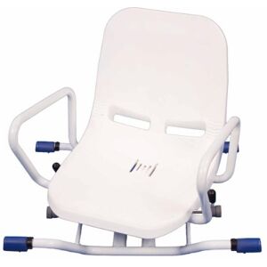 Aidapt Rotating Swivelling Bath Bathing Seat Transfer Chair Aid, White Aidapt Rotating Swivelling Bath Bathing Seat Transfer Chair Aid, White