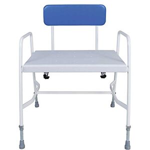 NRS Healthcare Bariatric/Heavy Duty Shower Chair Stool with Detachable Back, Extra Wide NRS Healthcare Bariatric/Heavy Duty Shower Chair Stool with Detachable Back, Extra Wide