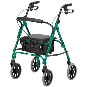 Days Rollator Walker with Seat – Lightweight Walking Aids Rollator, Adjustable Walking Frame with Wheels, Safe-Lock Brakes & Comfort Handles, Folding Mobility Aid for Users 5'5"–6'2" – Medium, Green Days Rollator Walker with Seat – Lightweight Walking Aids Rollator, Adjustable Walking Frame with Wheels, Safe-Lock Brakes & Comfort Handles, Folding Mobility Aid for Users 5'5"–6'2" – Medium, Green