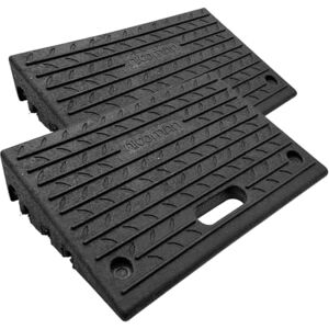 Nicoman Rubber Kerb Ramps, Multiuse Curb Ramp for Vehicles, Wheelchairs, Bikes, Strollers, Pet Mobility and Disabled Chair & Dog (Pack of 2) Nicoman Rubber Kerb Ramps, Multiuse Curb Ramp for Vehicles, Wheelchairs, Bikes, Strollers, Pet Mobility and Disabled Chair & Dog (Pack of 2)