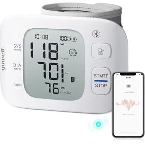 yuwell Smart Rechargeable Wrist Blood Pressure Monitors for Home Use, Large Blood Pressure Cuff Wrist, BP Machine with Irregular Heartbeat and Voice Function, Including Travel Case(YE8800AR) yuwell Smart Rechargeable Wrist Blood Pressure Monitors for Home Use, Large Blood Pressure Cuff Wrist, BP Machine with Irregular Heartbeat and Voice Function, Including Travel Case(YE8800AR)