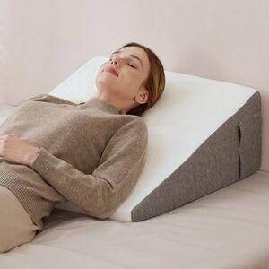 howhom Wedge Pillow with Foam Top for Sleeping,Reading and Rest, 8 Inch Elevated Support Triangle Bed Pillow for Legs and Back Support with Washable Cover howhom Wedge Pillow with Foam Top for Sleeping,Reading and Rest, 8 Inch Elevated Support Triangle Bed Pillow for Legs and Back Support with Washable Cover