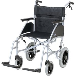 Days Swift Attendant Propelled Wheelchair, Lightweight Foldable Mobility Aid for Physically Impaired, Handicapped and Elderly users, Cool Silver, 41cm, Cool Silver Days Swift Attendant Propelled Wheelchair, Lightweight Foldable Mobility Aid for Physically Impaired, Handicapped and Elderly users, Cool Silver, 41cm, Cool Silver