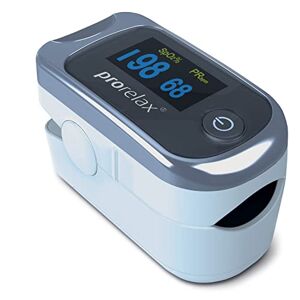 prorelax Pulse Oximeter Measurement of heart rate (pulse), oxygen saturation (SpO2) and blood flow index (Pi) two-color LED display for healthy performance or amateur athletes prorelax Pulse Oximeter Measurement of heart rate (pulse), oxygen saturation (SpO2) and blood flow index (Pi) two-color LED display for healthy performance or amateur athletes