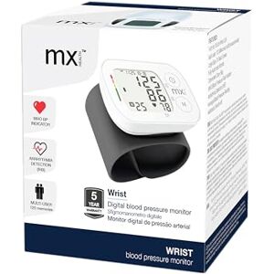 MX Health Wrist Blood Pressure Monitor, White MX Health Wrist Blood Pressure Monitor, White