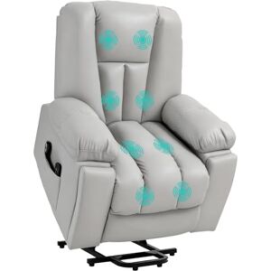 HOMCOM - Riser and Recliner Chair - Light Grey - Recliner HOMCOM - Riser and Recliner Chair - Light Grey - Recliner