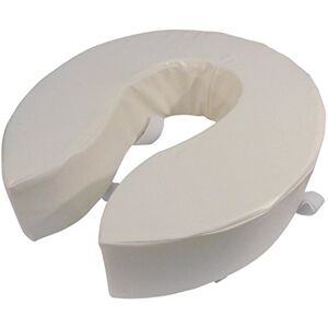 Aidapt 100mm (4") Elevation Raised Foam Padded Comfortable Toilet Seat Easy Fit White Aidapt 100mm (4") Elevation Raised Foam Padded Comfortable Toilet Seat Easy Fit White