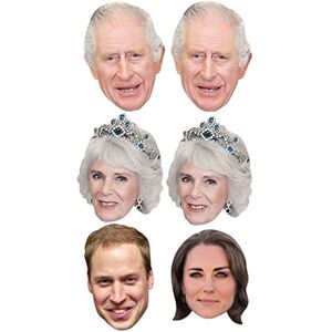 STAR CUTOUTS SMP501 Six Pack Masks Senior Royals Simply Add Tabs and Elastic STAR CUTOUTS SMP501 Six Pack Masks Senior Royals Simply Add Tabs and Elastic