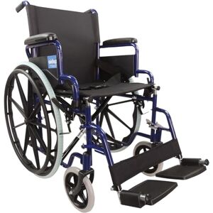 Aidapt Folding Lightweight Self Propelled Steel Wheelchair with Brakes, Extra Wide Seat (18") Lap Strap, Removable Foot Rests and Side Panels for Privacy. Indoor and Outside Use Aidapt Folding Lightweight Self Propelled Steel Wheelchair with Brakes, Extra Wide Seat (18") Lap Strap, Removable Foot Rests and Side Panels for Privacy. Indoor and Outside Use