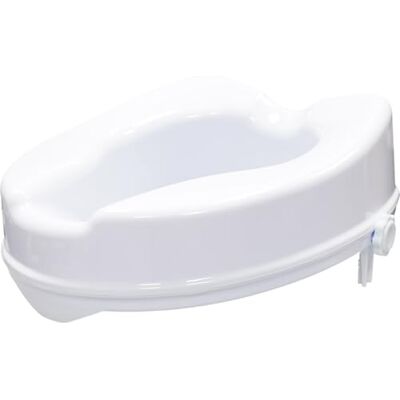 Aidapt Raised Toilet Seat 4 Inch (10 cm) – Toilet Riser for Elderly, Disabled, Post‑Surgery Recovery & Mobility Support – Lightweight, Hygienic Bathroom Aid – Fits Standard Toilets – 190 kg Capacity Aidapt Raised Toilet Seat 4 Inch (10 cm) – Toilet Riser for Elderly, Disabled, Post‑Surgery Recovery & Mobility Support – Lightweight, Hygienic Bathroom Aid – Fits Standard Toilets – 190 kg Capacity