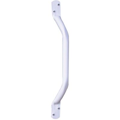 NRS Healthcare Offset Flat End Grab Rail, White NRS Healthcare Offset Flat End Grab Rail, White