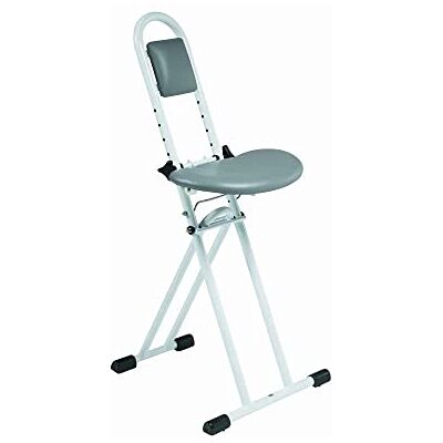 drive deVilbiss Drive Ironing Perching Stool Adjustable Height Folding Mobility Aid Chair Seat drive deVilbiss Drive Ironing Perching Stool Adjustable Height Folding Mobility Aid Chair Seat