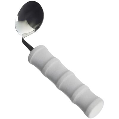 Homecraft Lightweight Foam Handled Cutlery Angled, Spoon, Left, (Eligible for VAT relief in the UK) Fork for Limited Wrist Movement, Independent Self-Feeding Utensil for Arthritis, Elderly, Disabled Homecraft Lightweight Foam Handled Cutlery Angled, Spoon, Left, (Eligible for VAT relief in the UK) Fork for Limited Wrist Movement, Independent Self-Feeding Utensil for Arthritis, Elderly, Disabled