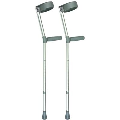 Days Double Adjustable Crutches for Adults, Comfort Handle, Lightweight Mobility Aid, Handle to Ground Height 66 cm-94 cm Days Double Adjustable Crutches for Adults, Comfort Handle, Lightweight Mobility Aid, Handle to Ground Height 66 cm-94 cm